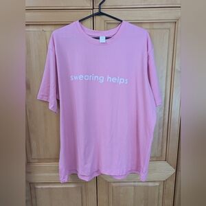 NWOT Swearing Helps Tee Size 2X ( Free With $50.00 Purchase)
